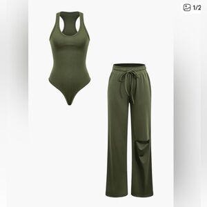 Micas Green Women's Bodysuit Set